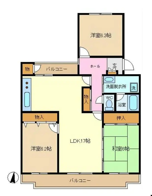Building No. 1, Block 105, Tsubakimine New Town, Nishi-Tokorozawa