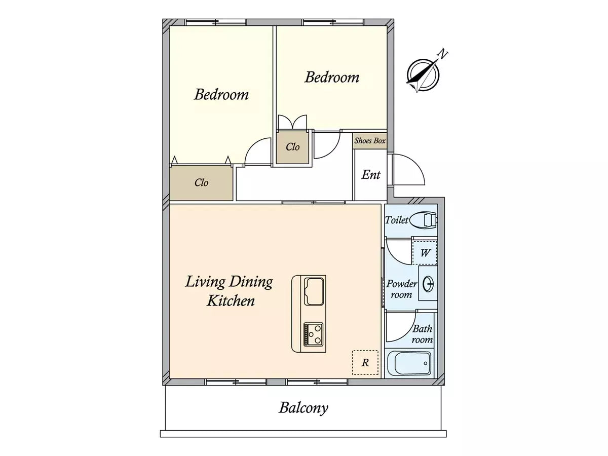 2LDK Fully Renovated Condo, Chiba
