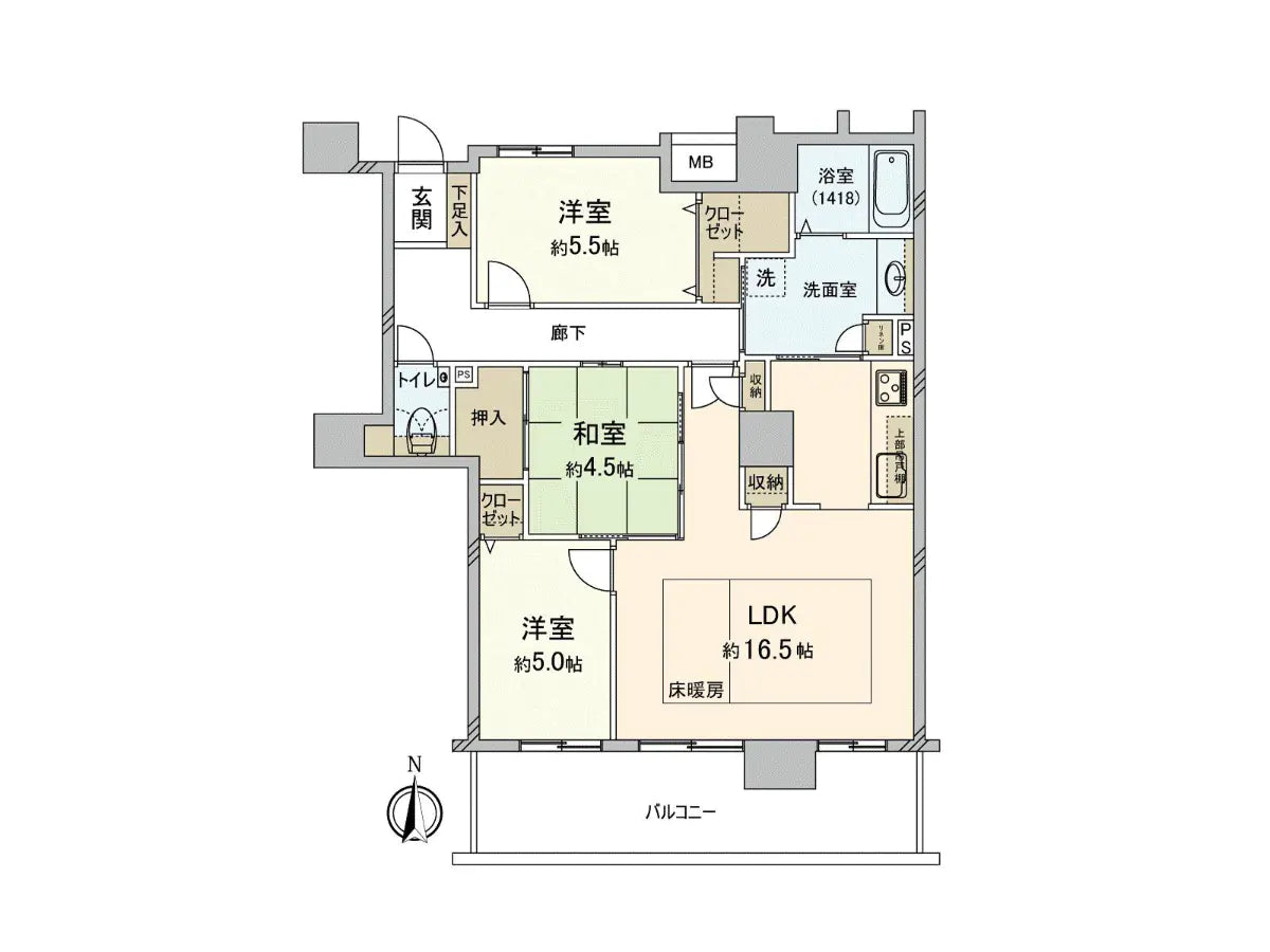 3Beds Apartment in Higashi-ku,Fukuoka-shi, Fukuoka