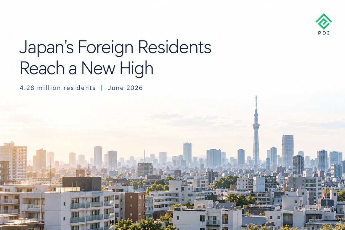 Japan’s Foreign Resident Population Reaches 4.28 Million: A Look at Housing Demand