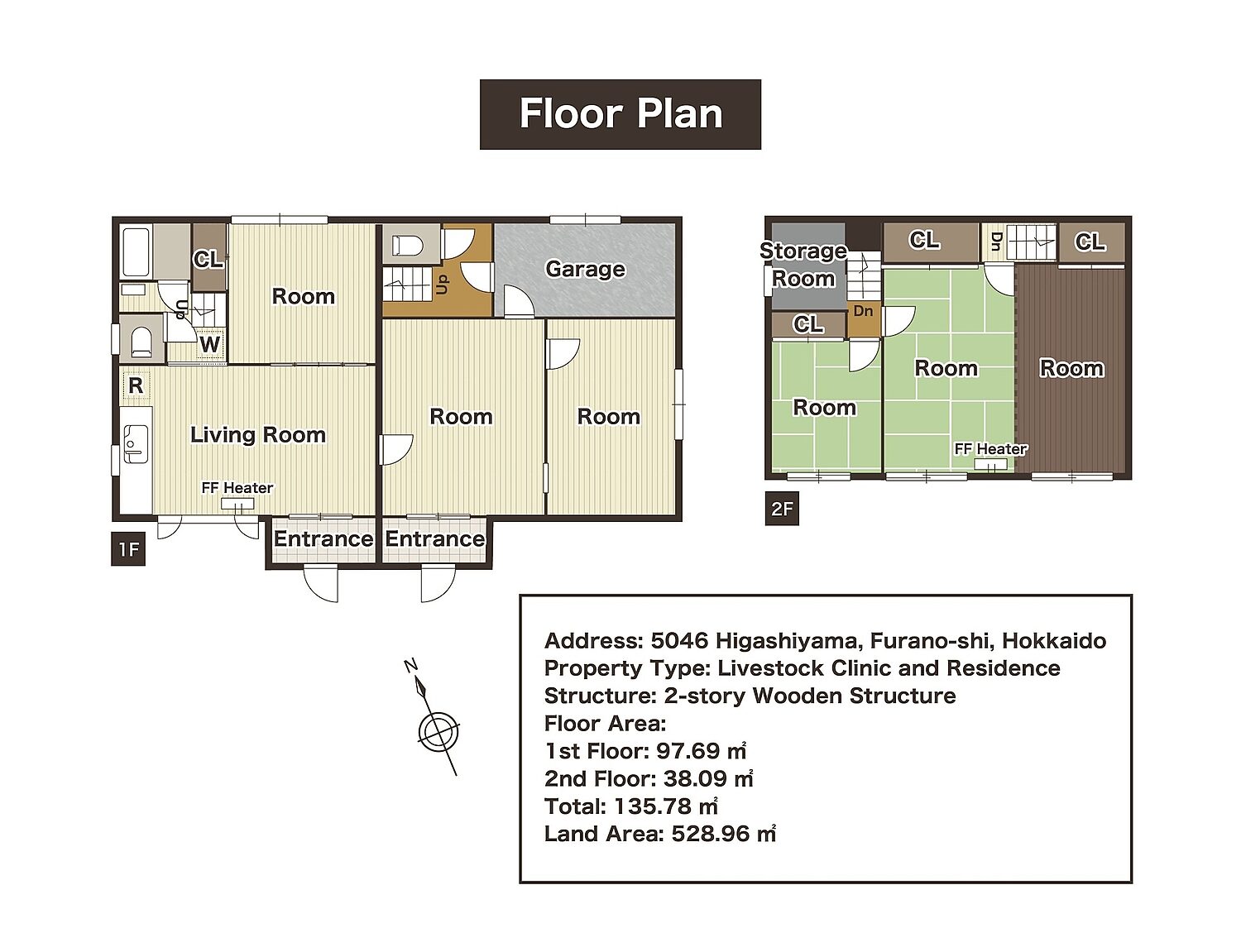 Furano Higashiyama House: Ski Base with Dual Entrances
