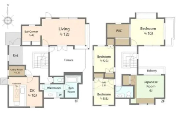 Charming 4LDK house with bar corner and terrace ,Kanagawa 1-6-16 Jomyoji, Kamakura-shi, Kanagawa