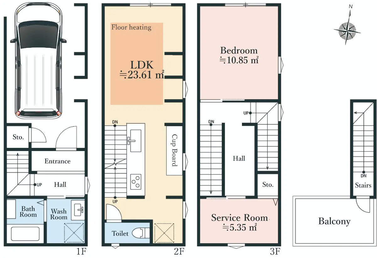 [Osaka Yodogawa Ward, Higashimikuni] Brand-New House