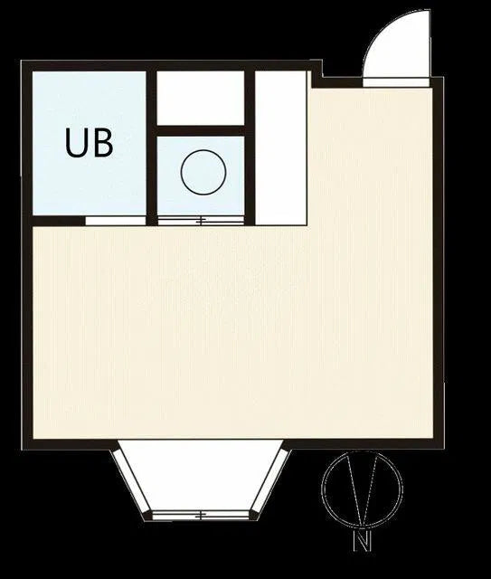 Studio Apartment di Yodogawa 1-Chome, Osaka (Dekat Stasiun Yada)