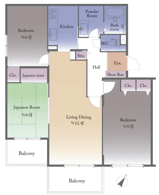 3Beds Apartment in Asahigaoka