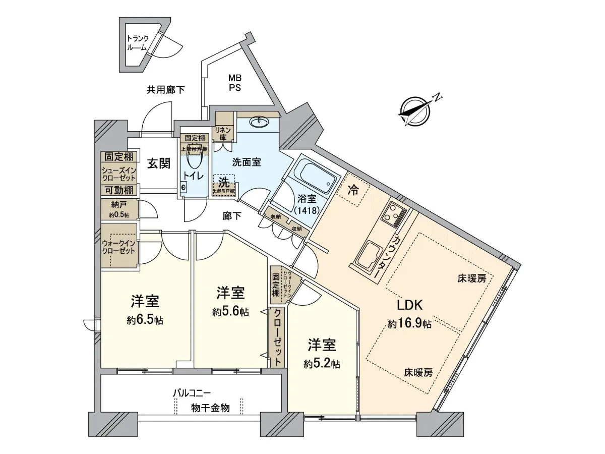 3Beds Apartment in Higashi-ku,Fukuoka-shi, Fukuoka