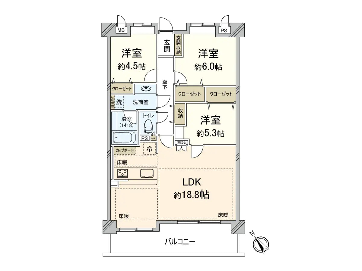 3Beds Apartment in Minami-ku,Fukuoka-shi, Fukuoka