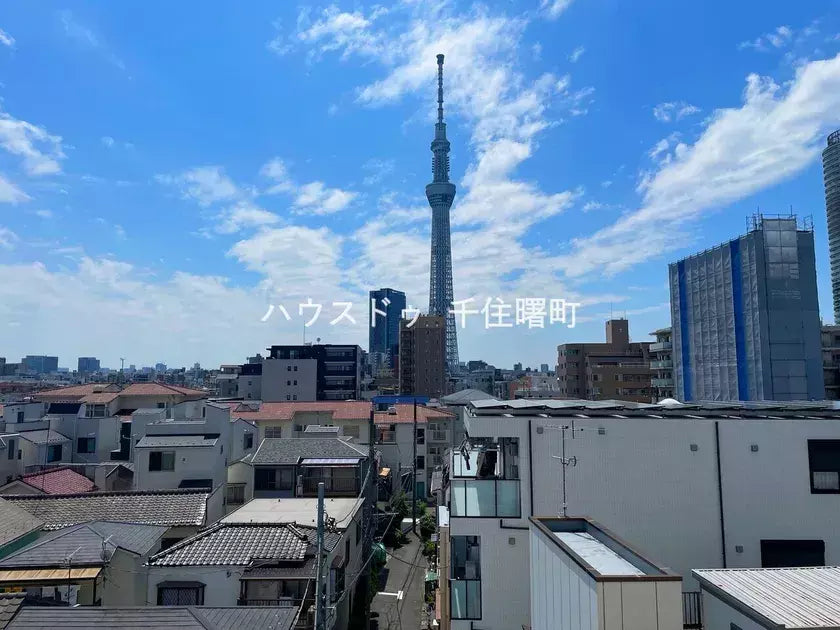 Sky Tree can be seen from the balcony! 1LDK Condo located in Sumida-ku, Tokyo