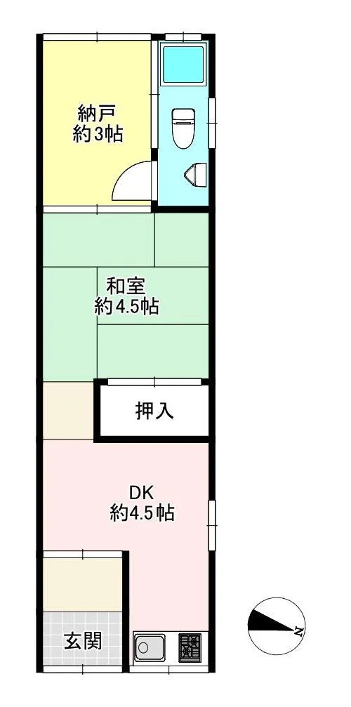 Rumah 1DK di Sumie 3-chome, Sumiyoshi-ku, Osaka