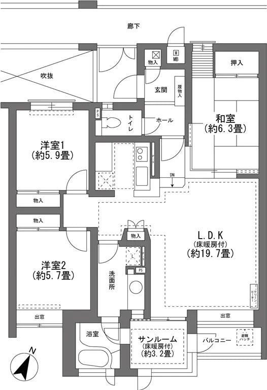 3Beds Apartment in Chino-shi, Nagano - PDJ Indonesia
