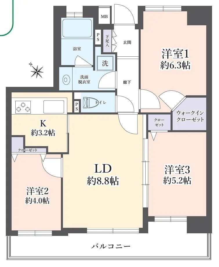 3Beds Apartment in Kanagawa-ku,Yokohama-shi, Kanagawa - PDJ Indonesia