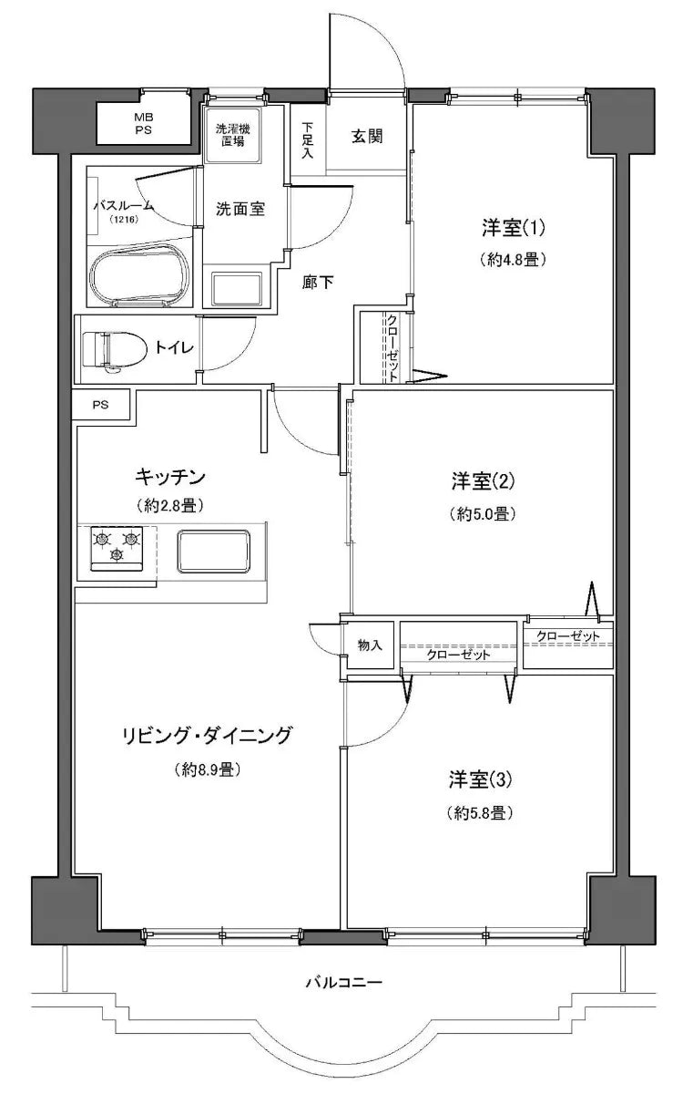 3Beds Apartment in , Kanagawa - PDJ Indonesia