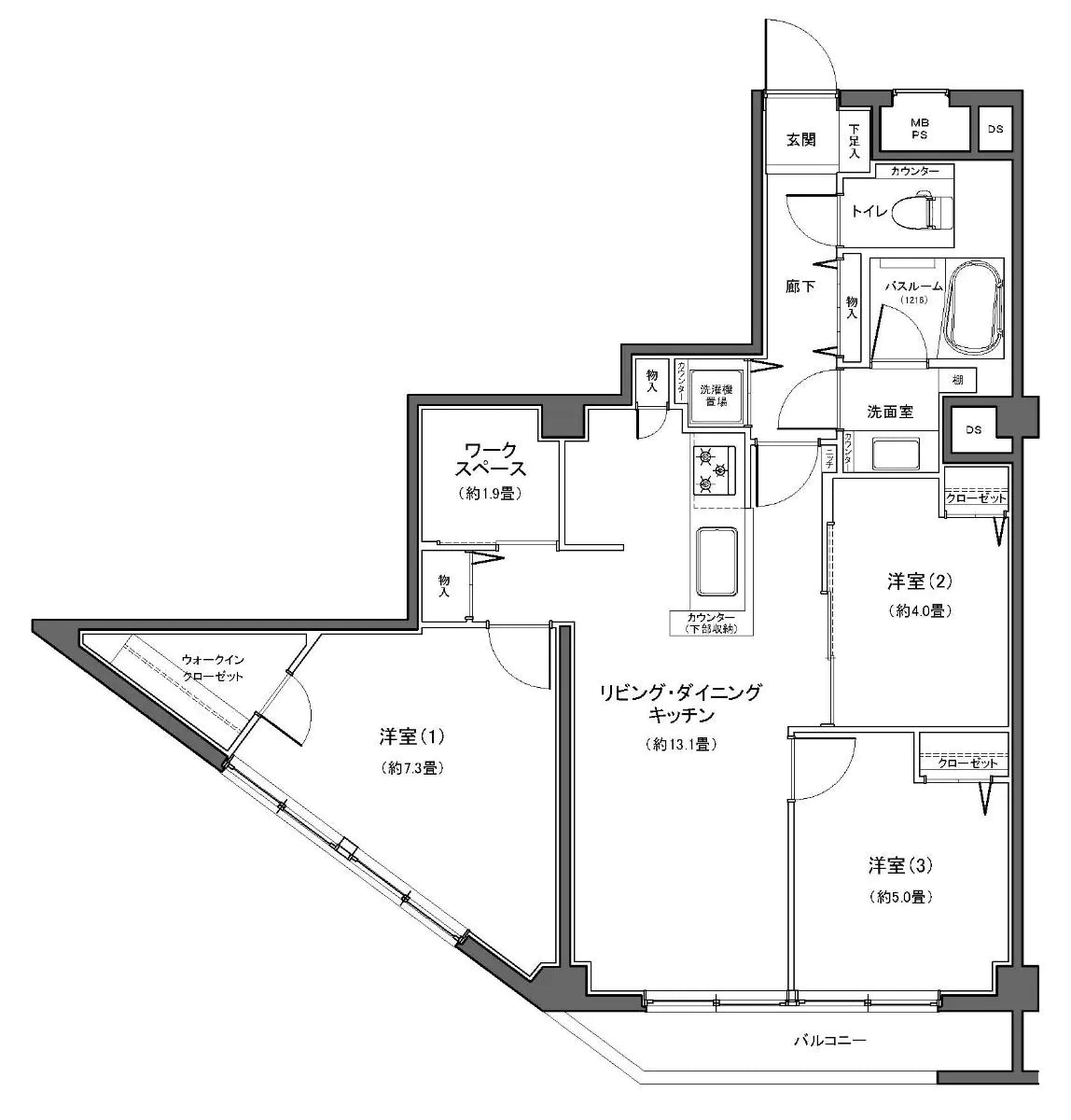 3Beds Apartment in Kohoku-ku,Yokohama-shi, Kanagawa - PDJ Indonesia