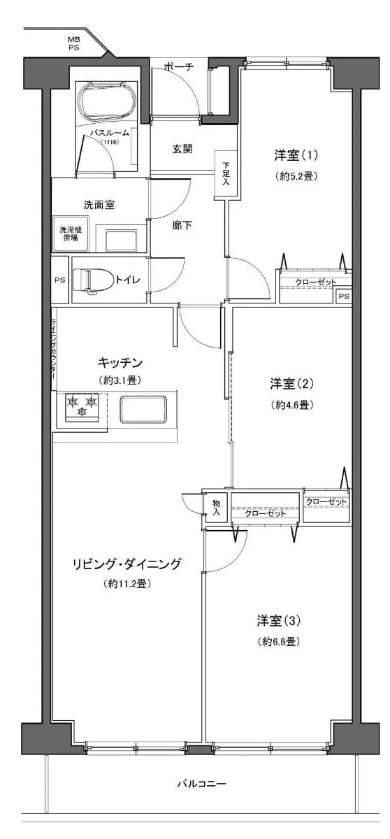3Beds Apartment in Konan-ku,Yokohama-shi, Kanagawa - PDJ Indonesia