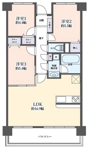 3Beds Apartment in Minami-ku,Saitama-shi, Saitama - PDJ Indonesia