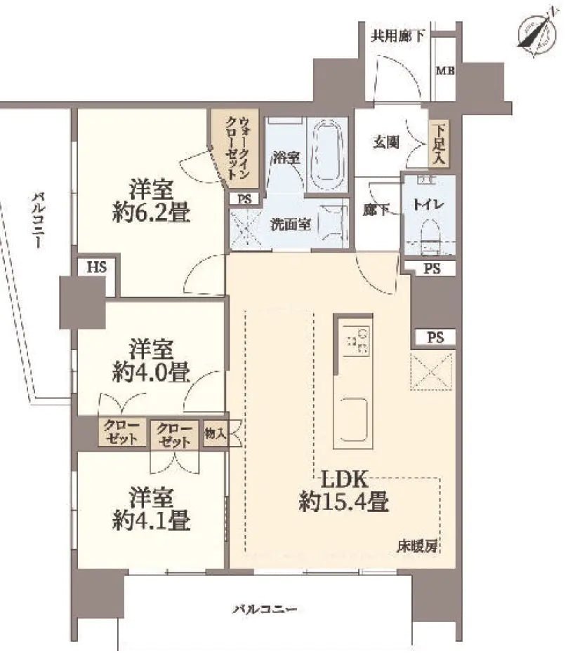 3Beds Apartment in Nishi-ku,Yokohama-shi, Kanagawa - PDJ Indonesia