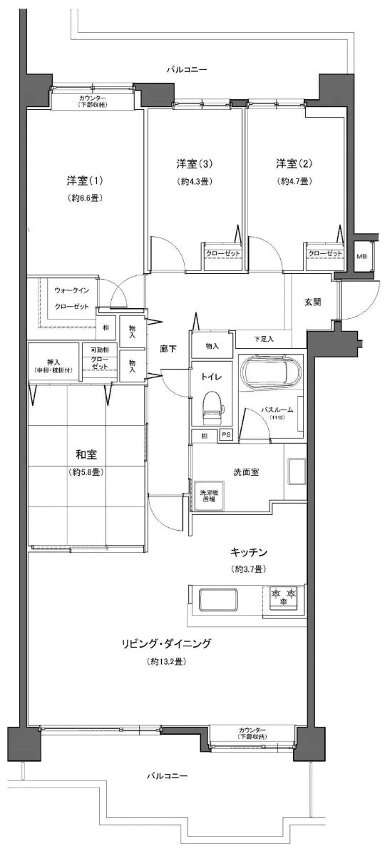4Beds Apartment in Tsurumi-ku,Yokohama-shi, Kanagawa - PDJ Indonesia