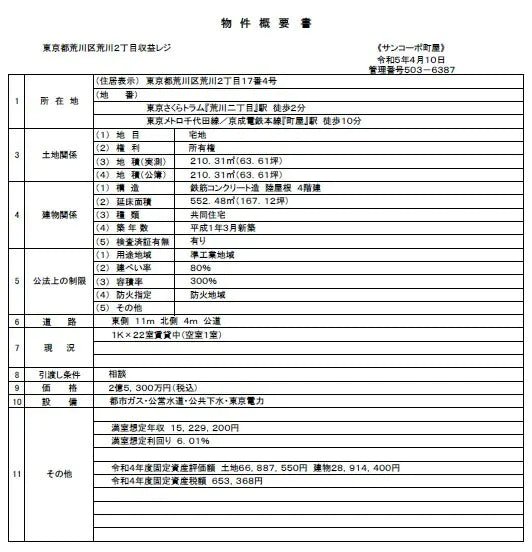 Apartment Building in Arakawa-ku, Tokyo - PDJ Indonesia