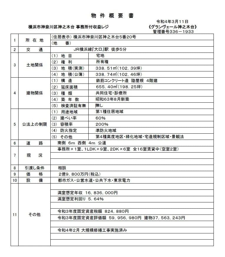 Apartment Building in Kanagawa-ku,Yokohama-shi, Kanagawa - PDJ Indonesia