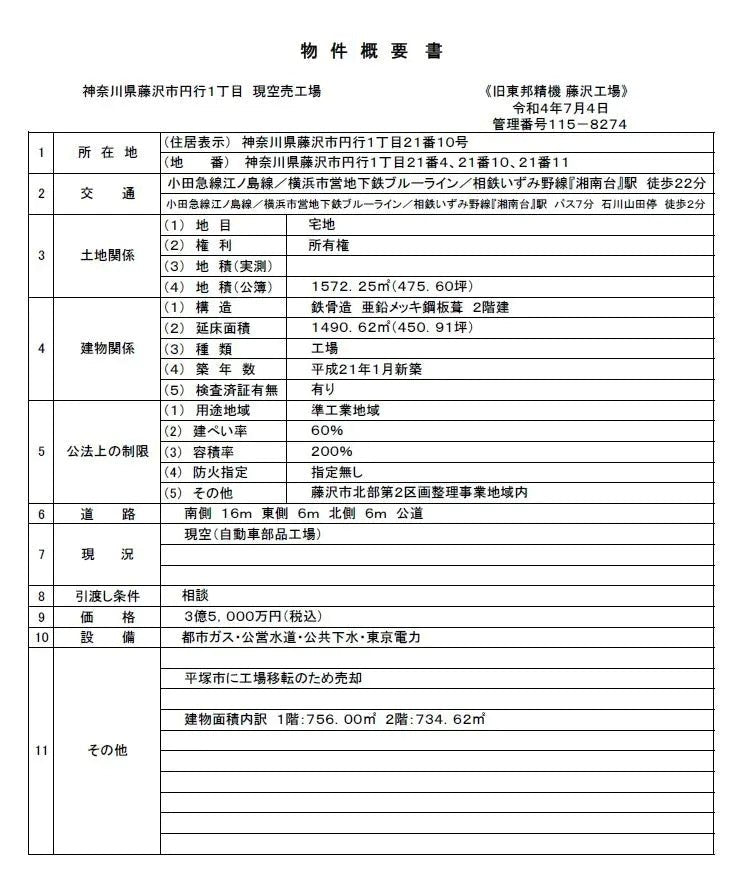 Commercial Building in Fujisawa-shi, Kanagawa - PDJ Indonesia