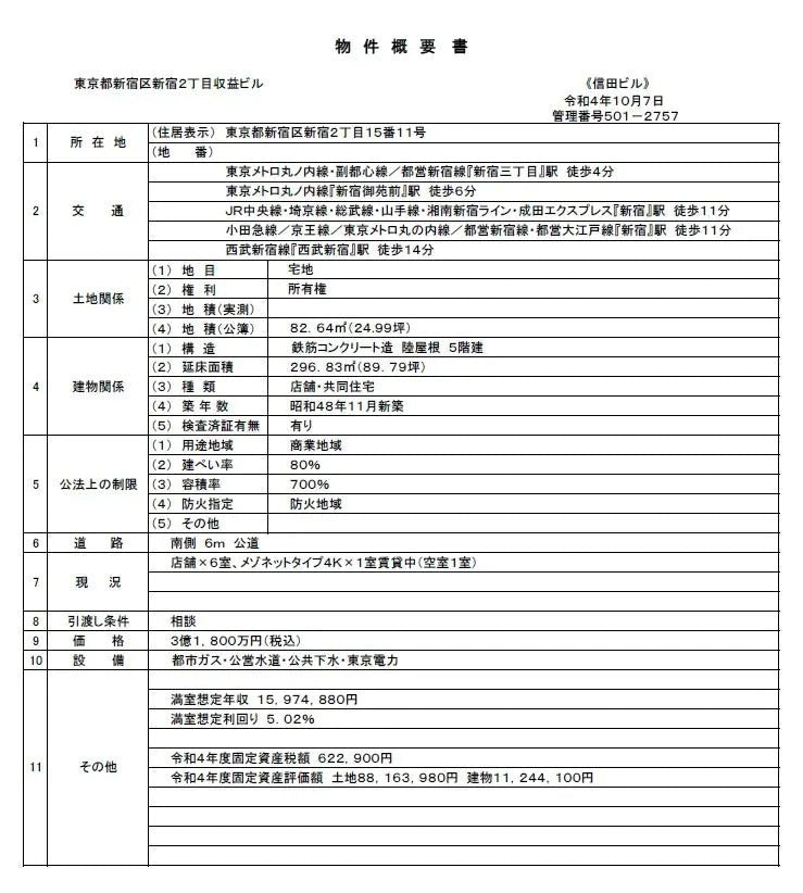 Commercial Building in Shinjuku-ku, Tokyo - PDJ Indonesia