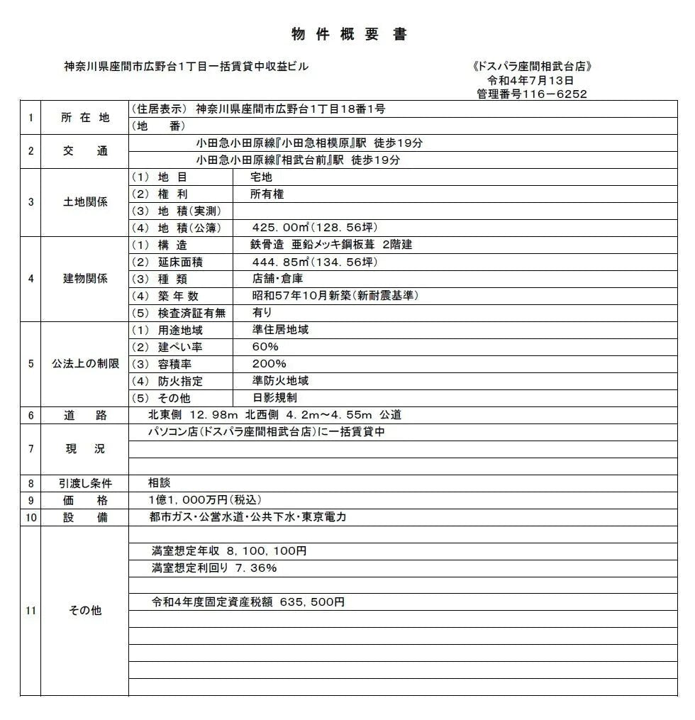 Commercial Building in Zama-shi, Kanagawa - PDJ Indonesia